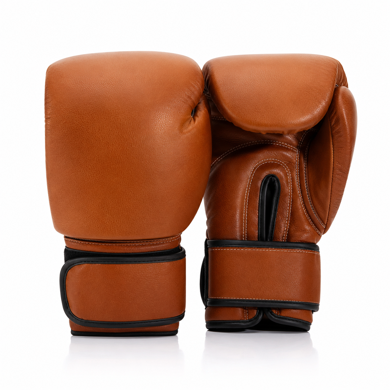 Premium Cowhide Leather Brown Boxing Gloves | OEM Manufacturer & Private Label