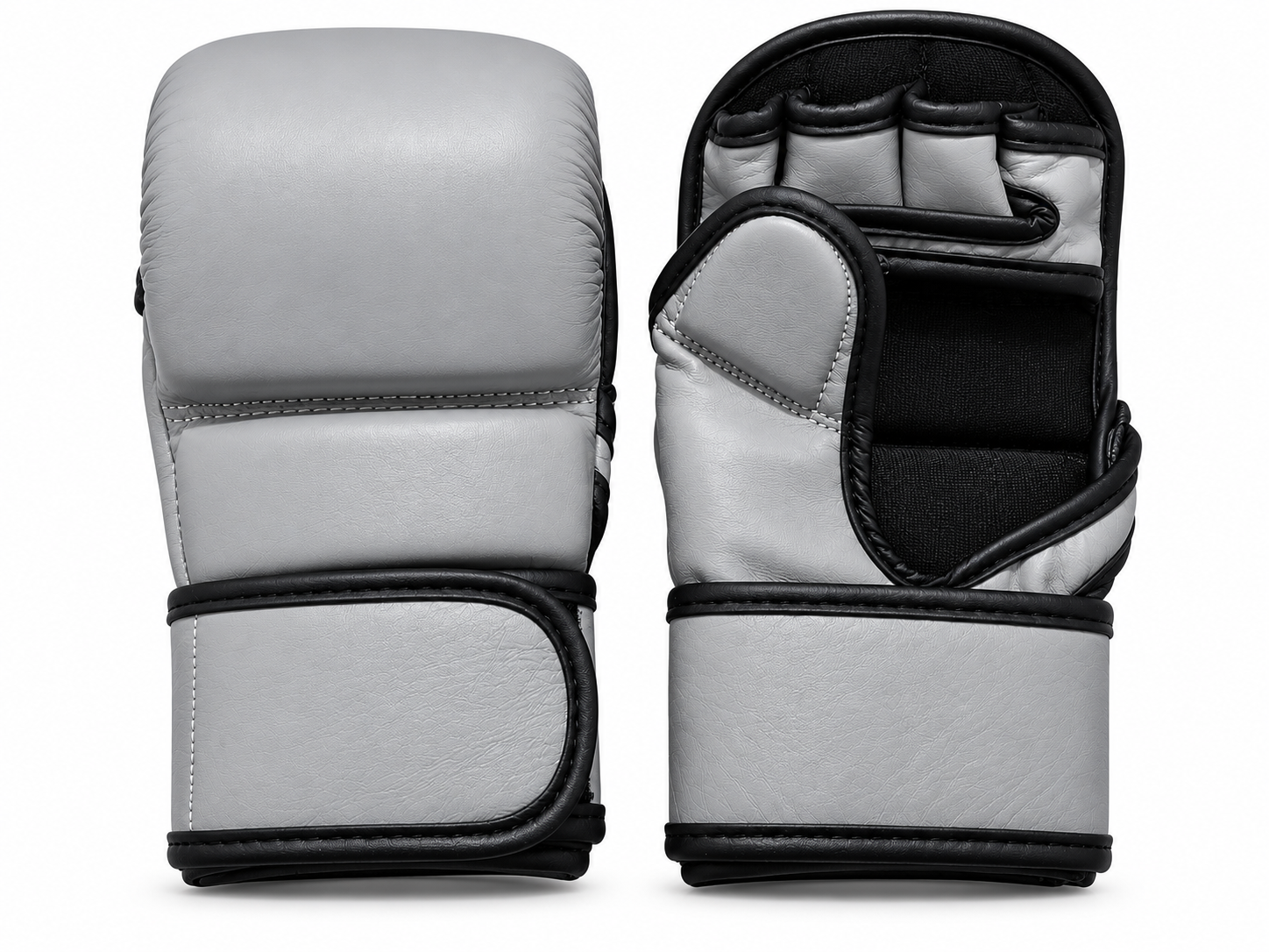 Sparring Boxing Gloves Genuine Leather Light Grey OEM & Private Label Manufacturer